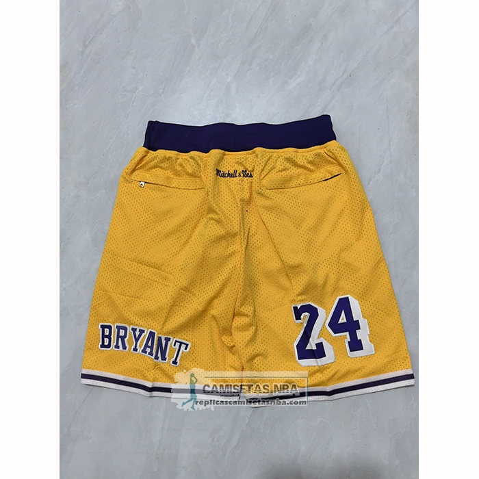 Pantalone Los Angeles Lakers Mitchell & Ness Just Don 2007-08 Amarillo